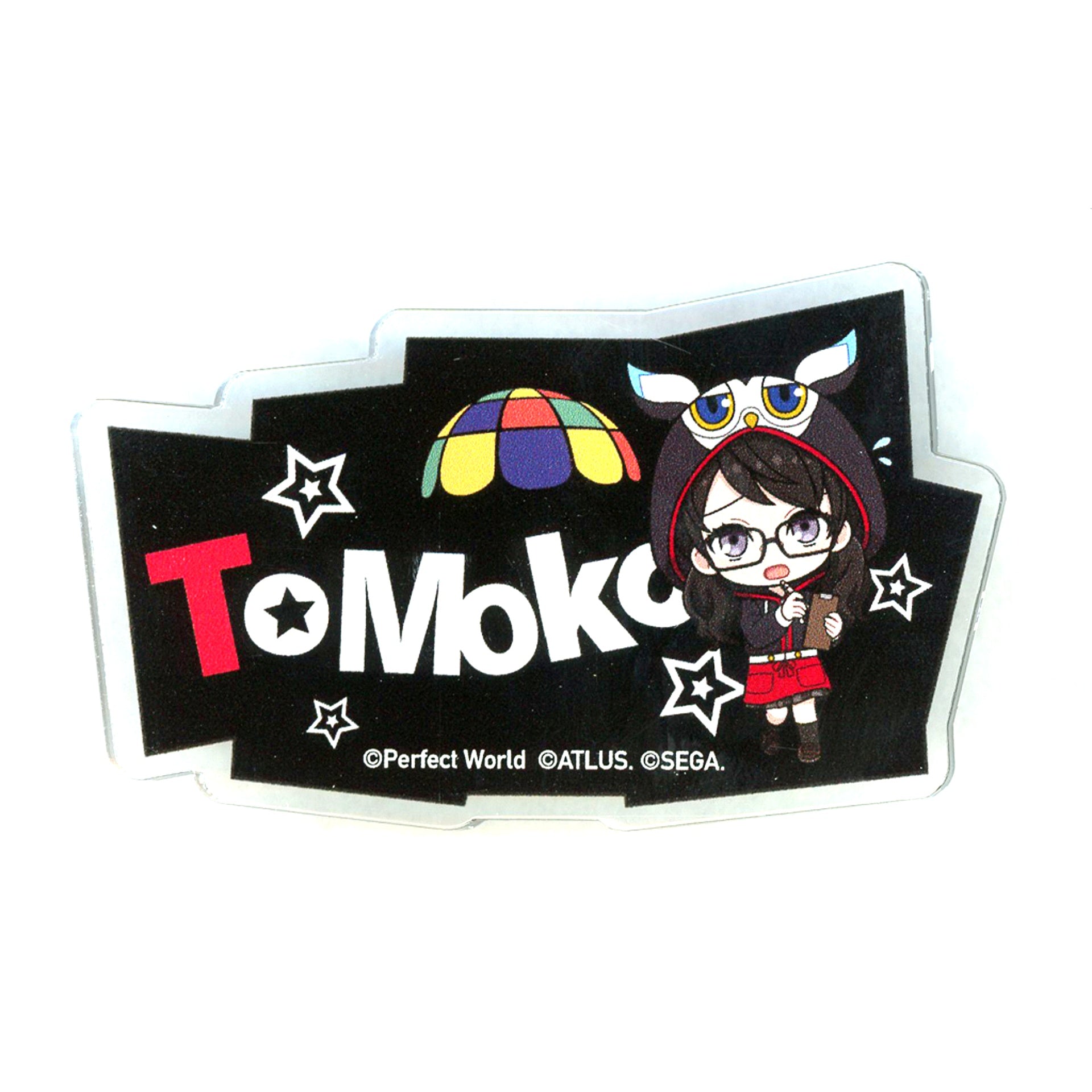 Tomoko Noge Persona 5 The Royal and Persona 5 The Phantom X Trading P5X Name Badge AMOCAFE Collaboration Cafe [USED]