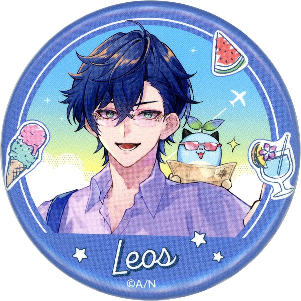 Leos Vincent Full Body Virtual YouTuber Nijisanji NIJISANJI Seven Dimension Student Council! Student Council Goes on a Summer Trip! x Karaoke Manekineko Button [USED]