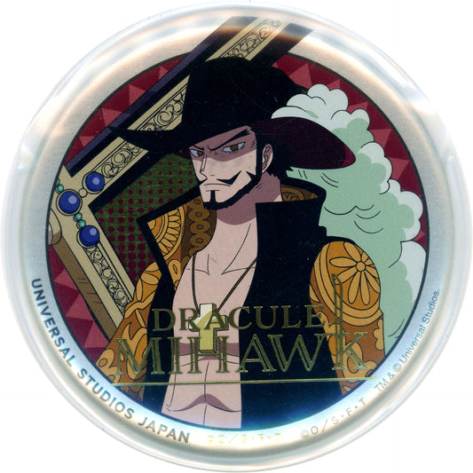 Dracule Mihawk One Piece World Collectible Button Universal Studios Japan 2025 Limited [USED]
