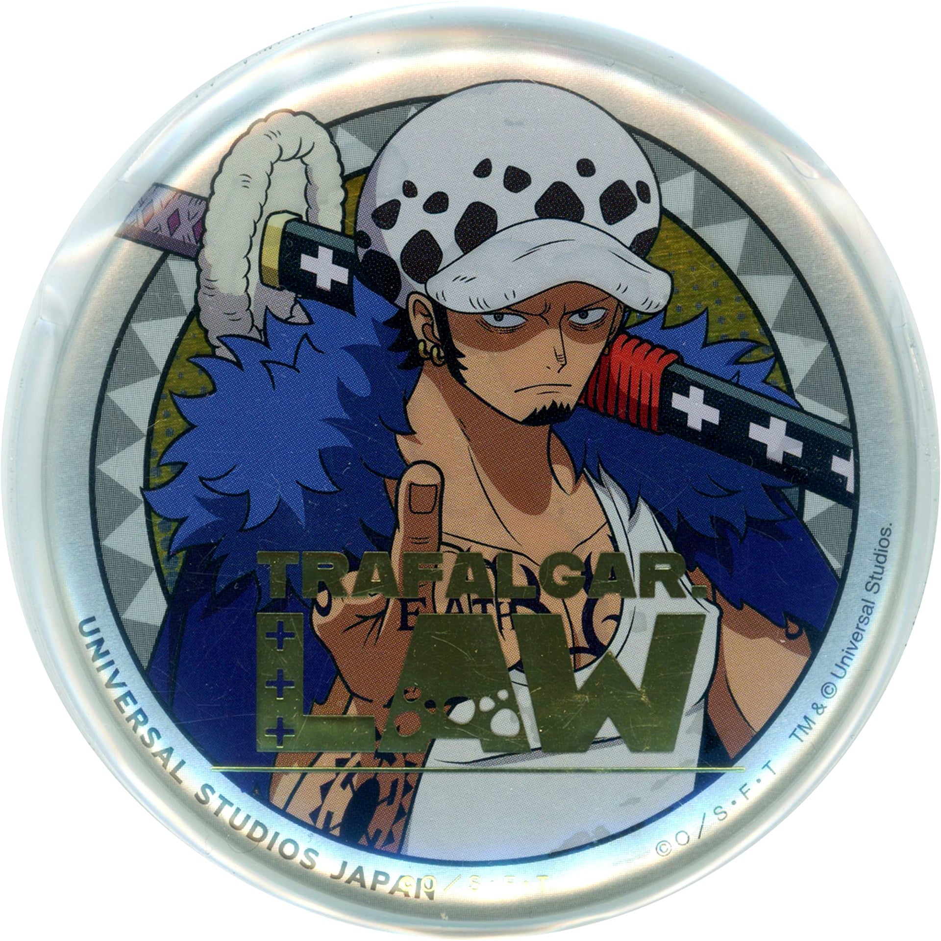 Trafalgar Law One Piece World Collectible Button Universal Studios Japan 2025 Ltd [USED]