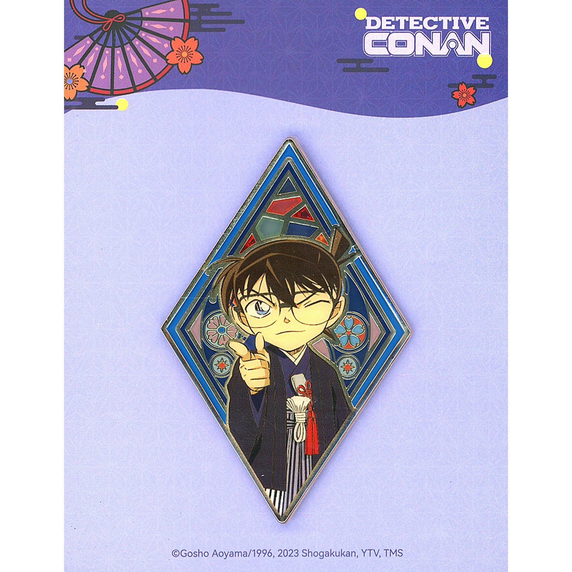 Conan Edogawa Color Window Metal Badge Detective Conan x NetEase LOFTER China Limited [USED]