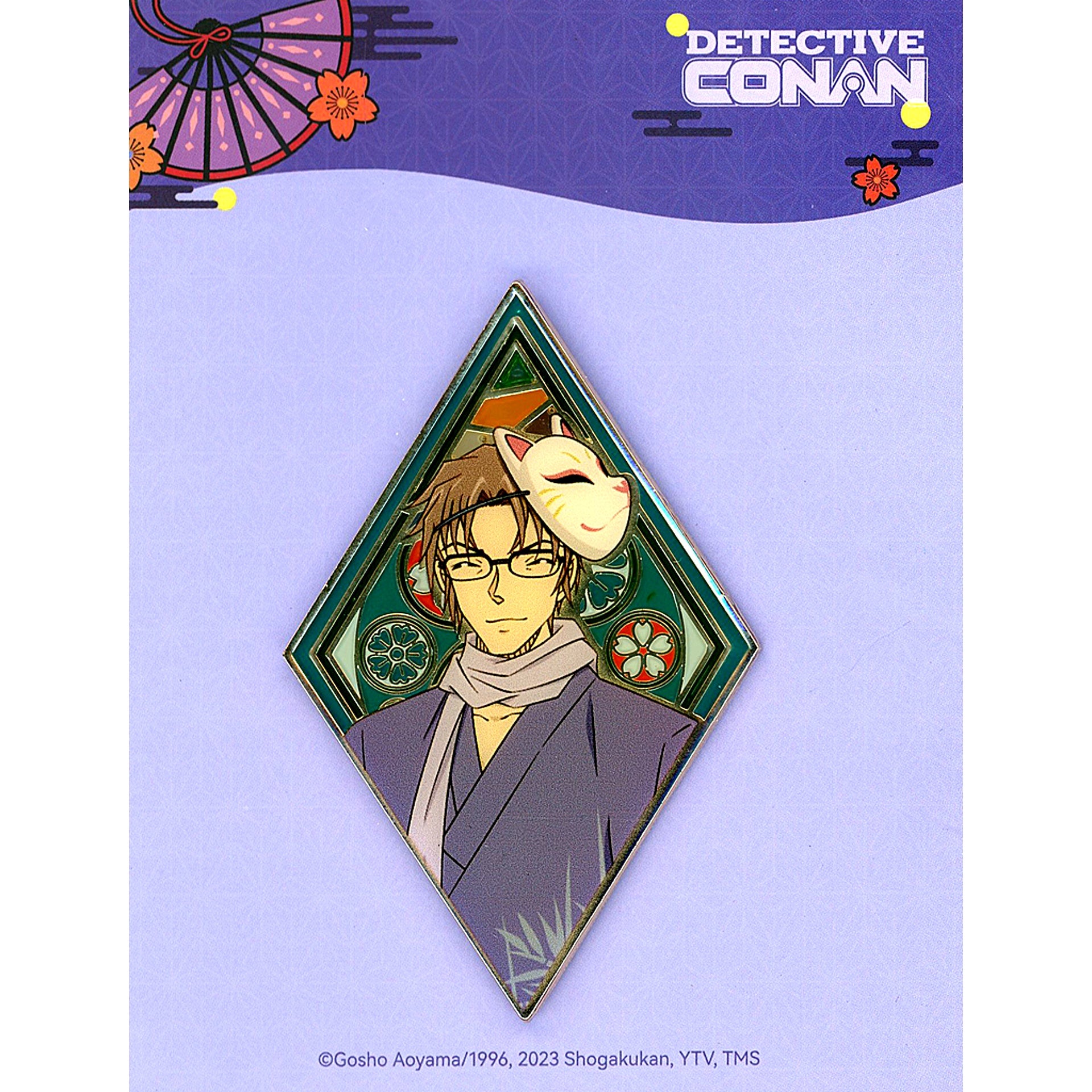 Subaru Okiya Color Window Metal Badge Detective Conan x NetEase LOFTER China Limited [USED]