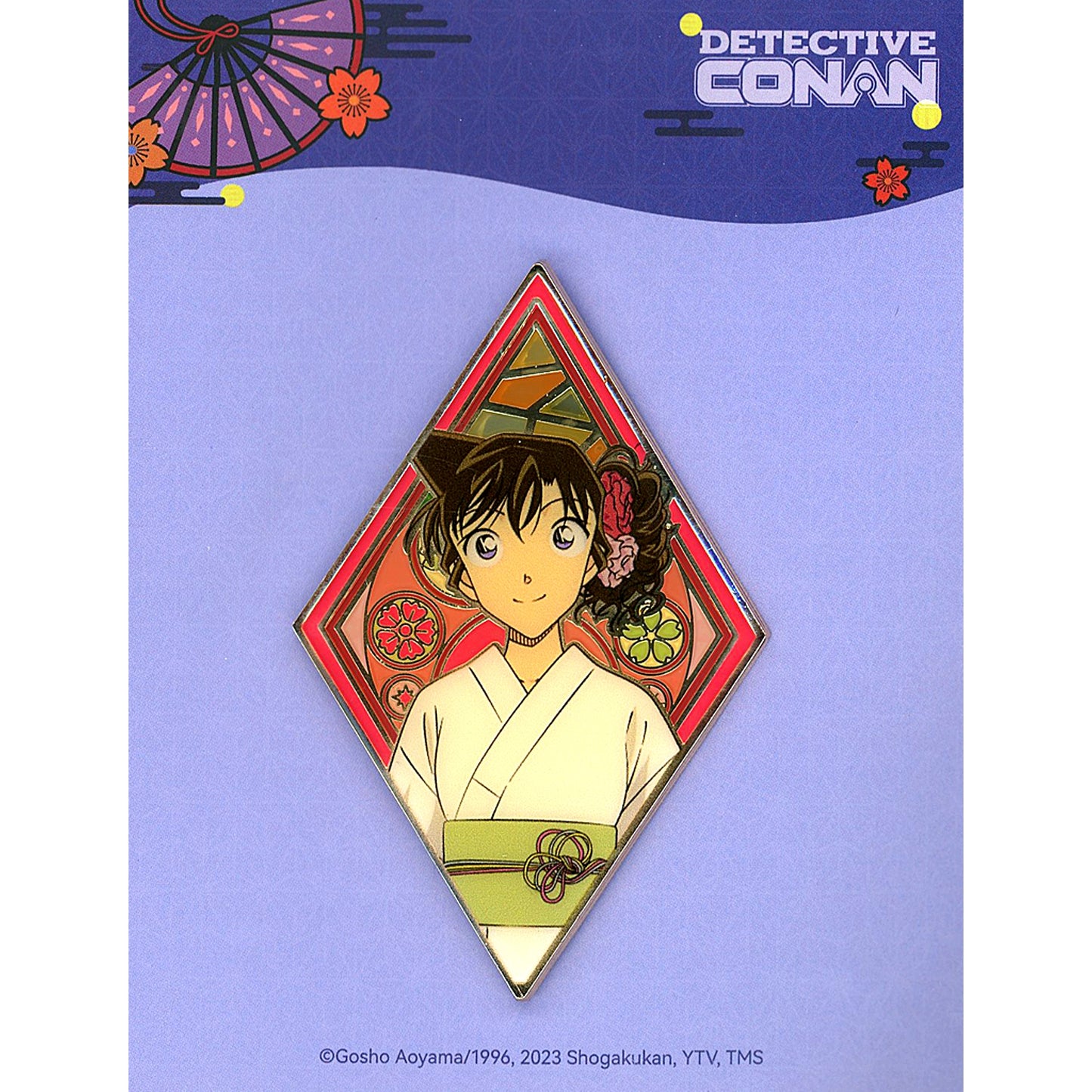 Ran Mouri Color Window Metal Badge Detective Conan x NetEase LOFTER China Limited [USED]