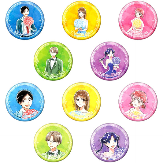 Set of 10 Blue Box Character Button Collection Anime 1st Anniv. [USED]