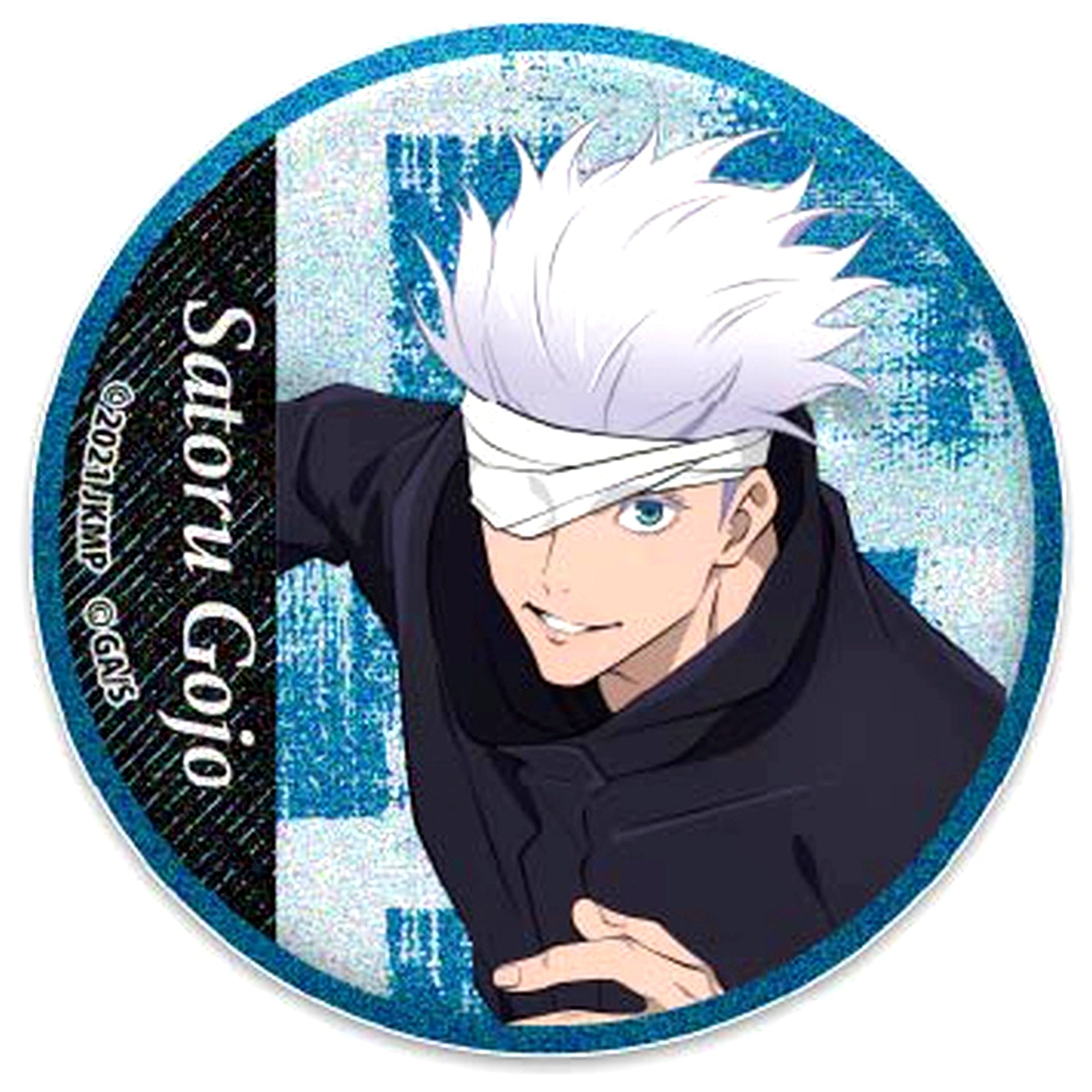 B Satoru Gojo Jujutsu Kaisen 0 The Movie Glitter Button Collection [USED]