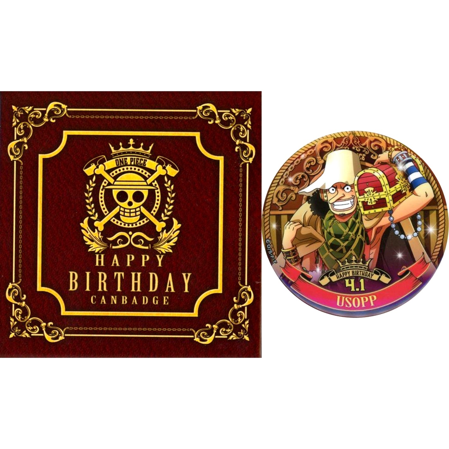 Usopp One Piece 4.1 Birthday Premium Button Mugiwara Store Ltd [USED]