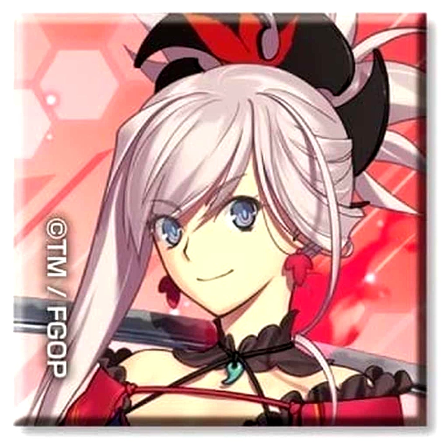 Fate/Grand Order Saber Miyamoto Musashi Arekore Puchi CAN Badge [USED]