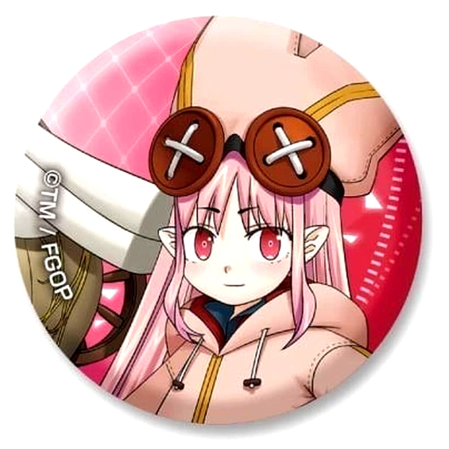 Fate/Grand Order Saber Habetrot Arekore Puchi CAN Badge [USED]