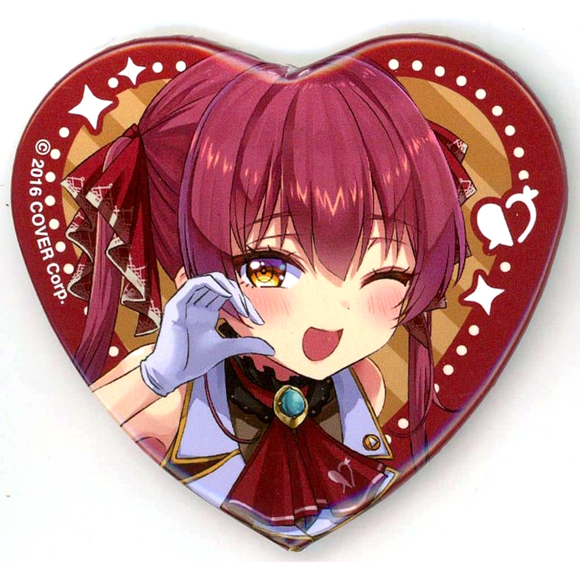 Virtual YouTuber hololive Houshou Marine Red Border Random Button Houshou Marine 1st Live Ahoy!! Kimitachi Minna Pirates [USED]