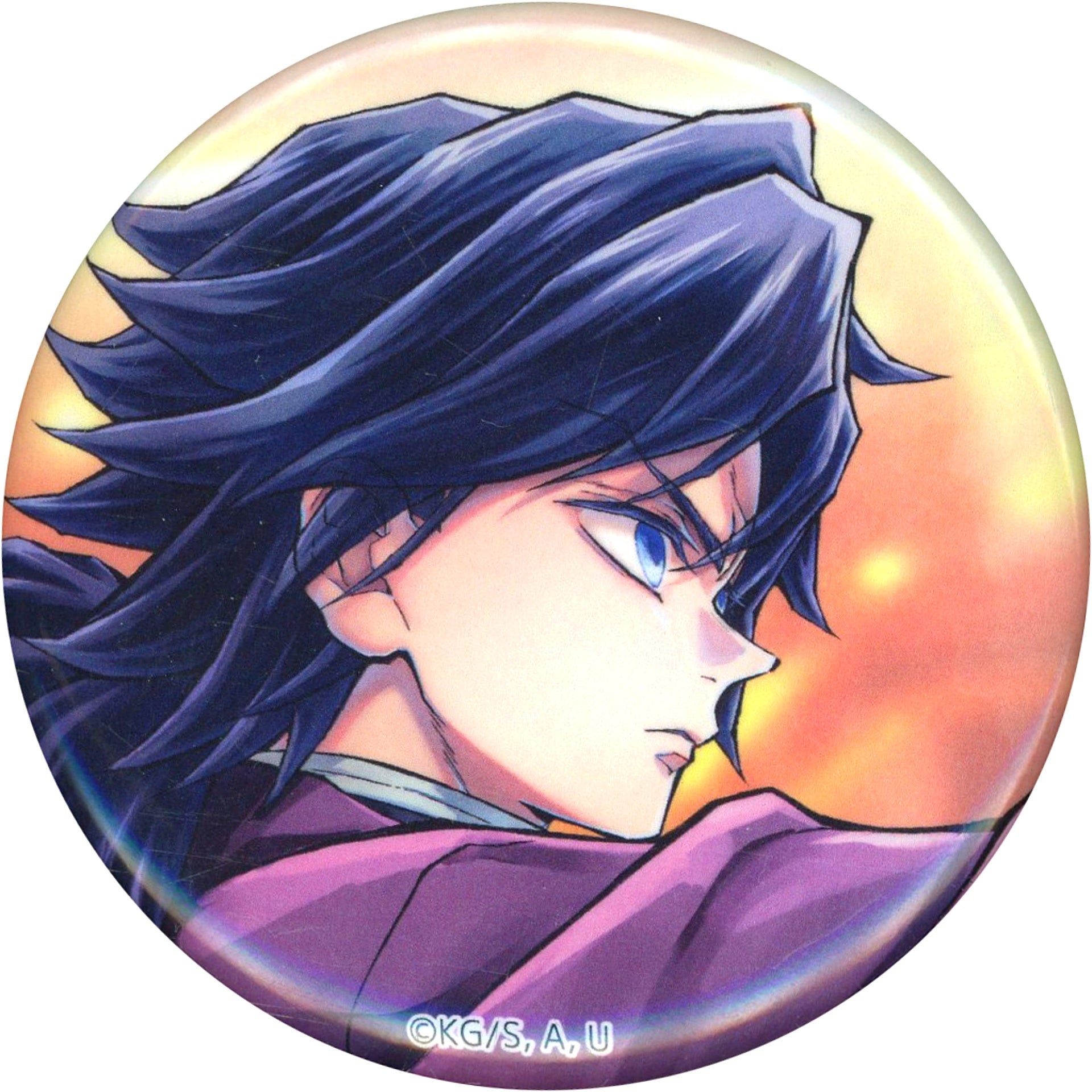 Giyu Tomioka F Prize Demon Slayer Infinity Castle Arc Tanjiro and Giyu Web Shop Kuji 44mm Button C106 Goods [USED]