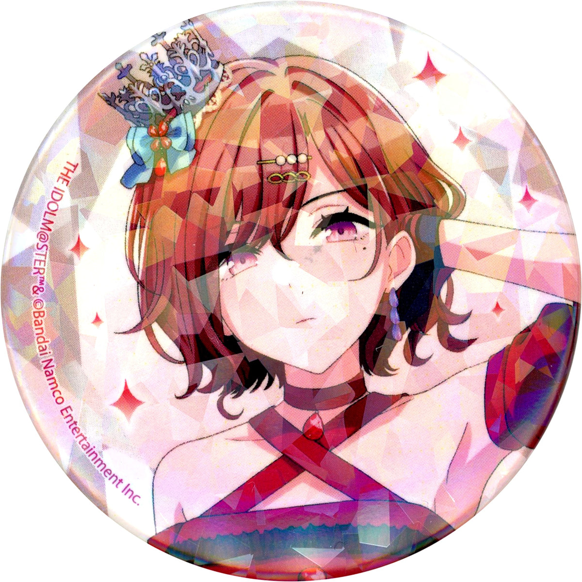 Madoka Higuchi No Name Idolmaster Shiny Colors Goods Fair in Gamers Jewel Mermaid 01 Jewel Mermaid Ver. Illustration Hologram Button [USED]