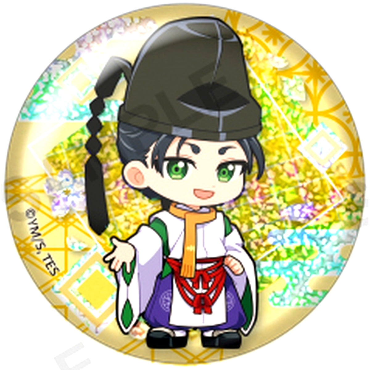 Yorishige Suwa The Elusive Samurai Trading Hologram Button [USED]