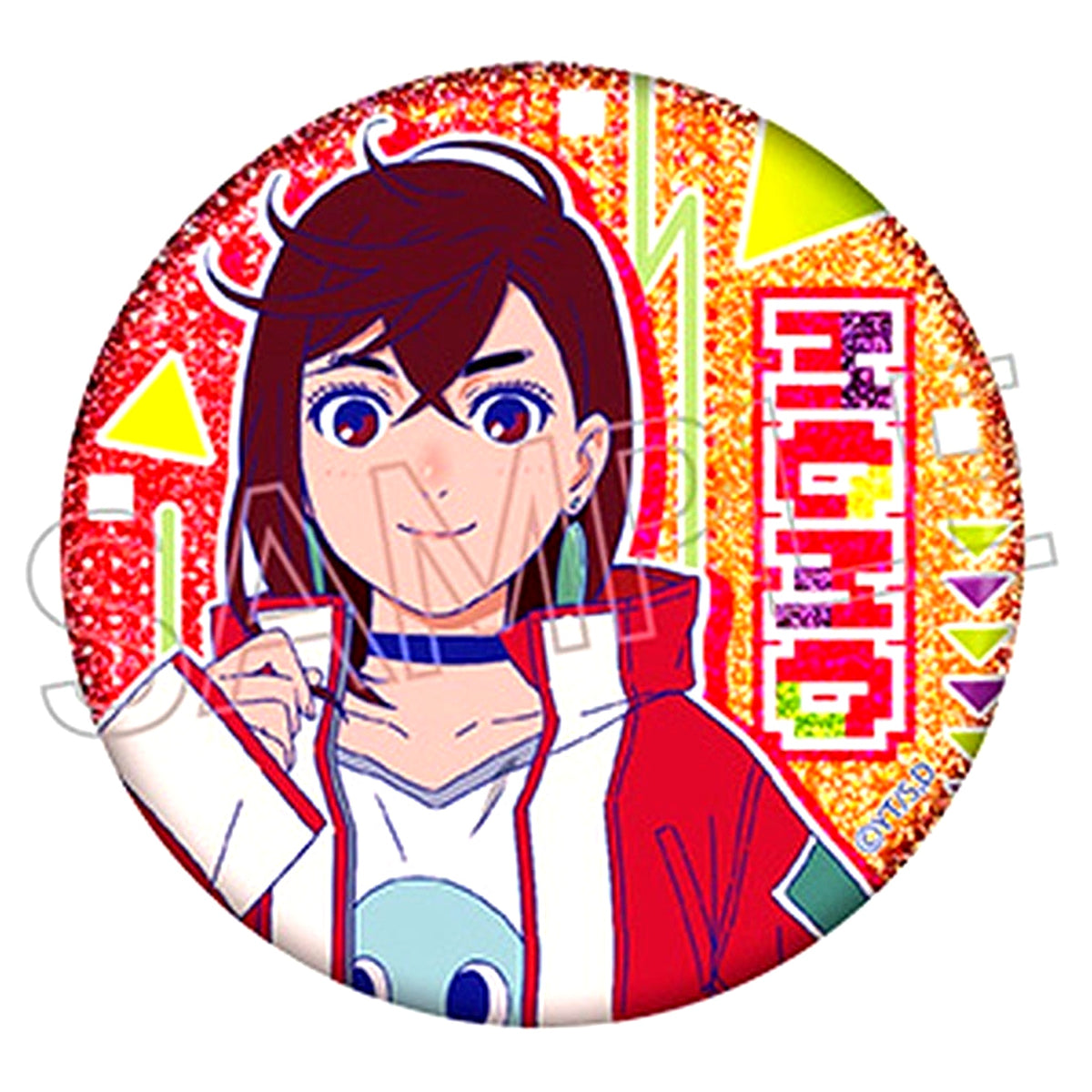 Dandadan Momo Ayase Vivid Line Sparkle Button [USED]