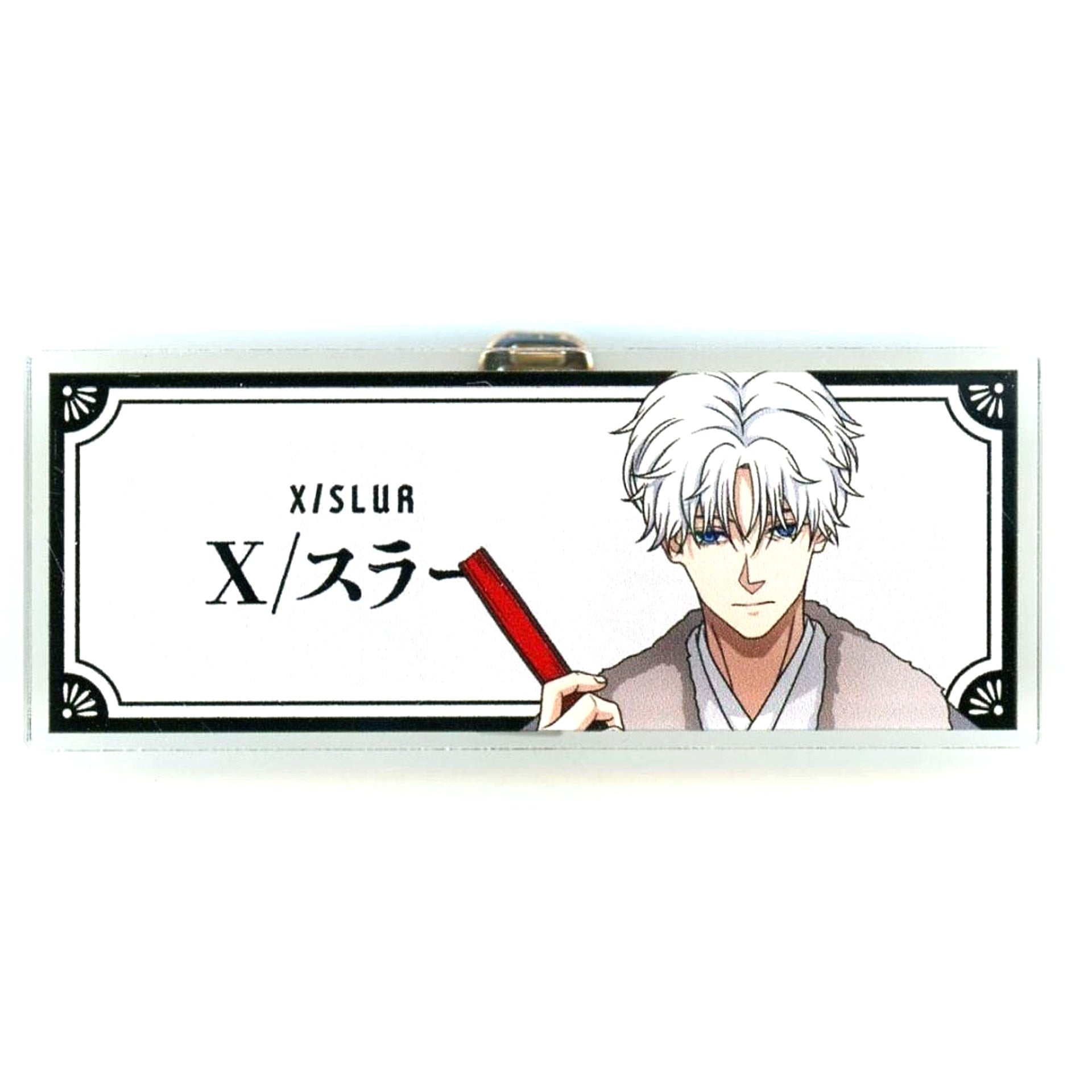 X Slur TV Anime Sakamoto Days POP UP SHOP in Marui Illustration Japanese Western Blend Ver. Trading Acrylic Nameplate [USED]