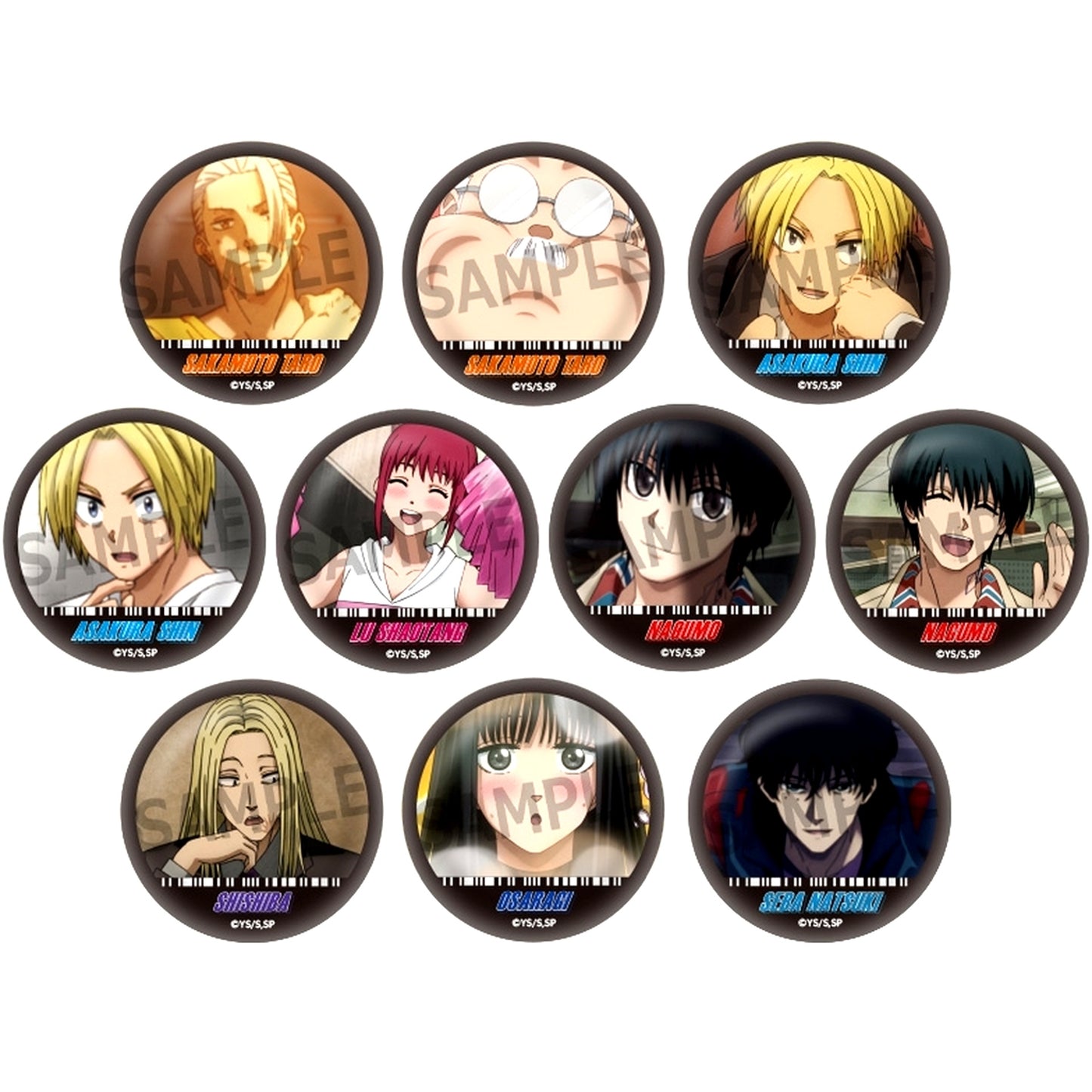 Set of 10 SAKAMOTO DAYS Trading Button Vol.1 [USED]