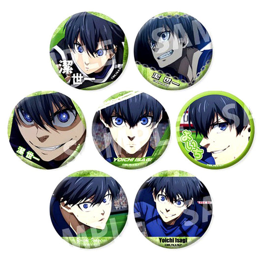 Set of 7 Yoichi Isagi Blue Lock Dake Can Trading Button vol.3 [USED]