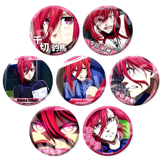 Set of 7 Hyoma Chigiri Blue Lock Dake Can Trading Button Vol.3 [USED]
