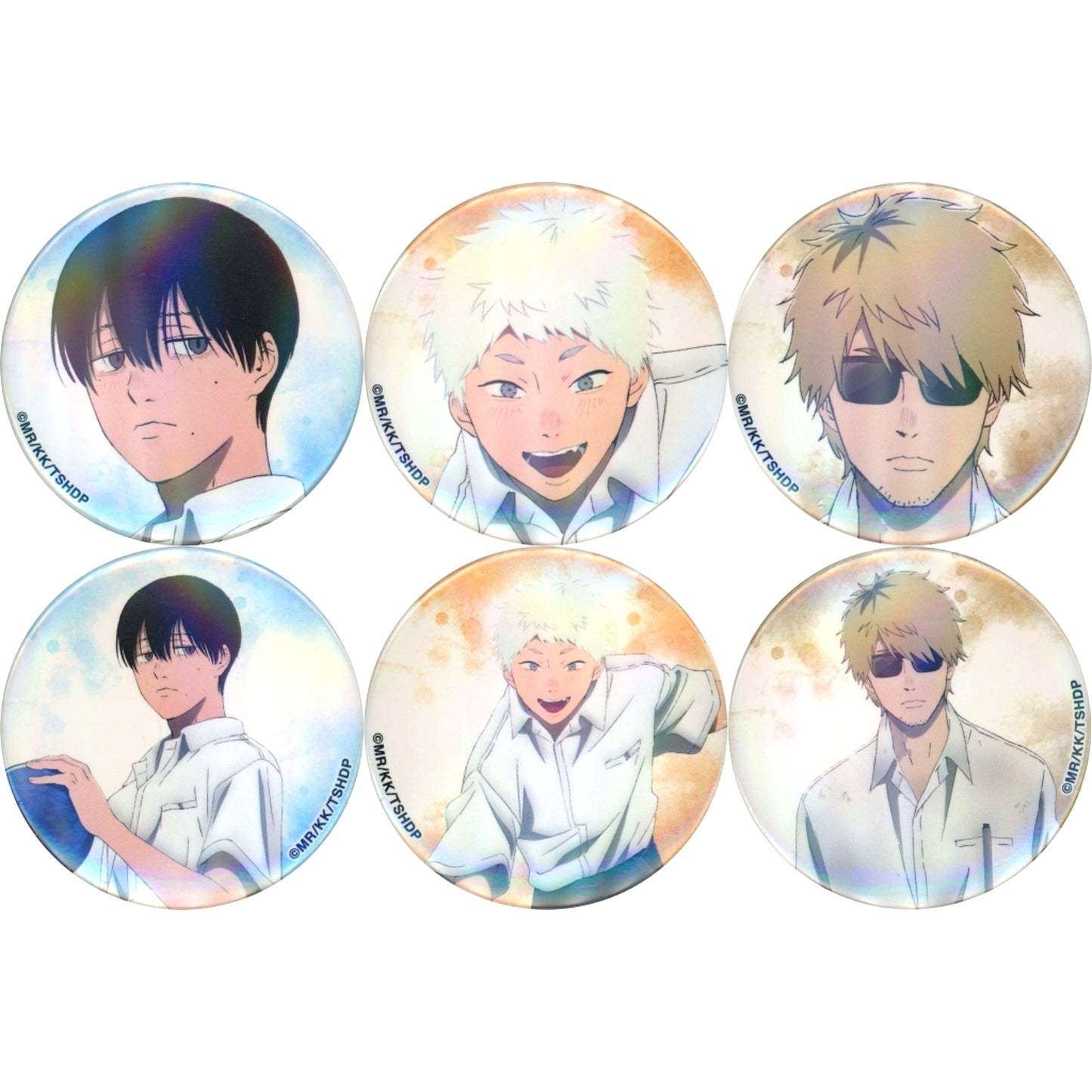 Set of 6 The Summer Hikaru Died Trading Aurora Button ROUND1 Collabo Ver. [USED]