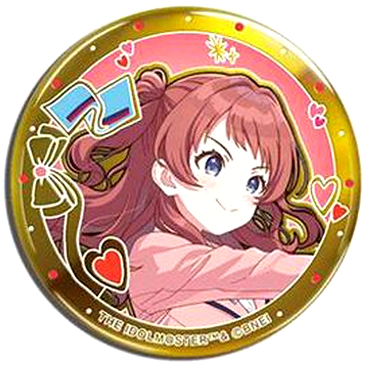 Saki Hanami - Hand-Drawn Deco Style Design Gakuen Idolmaster Gold Badge Vol. 1 [USED]