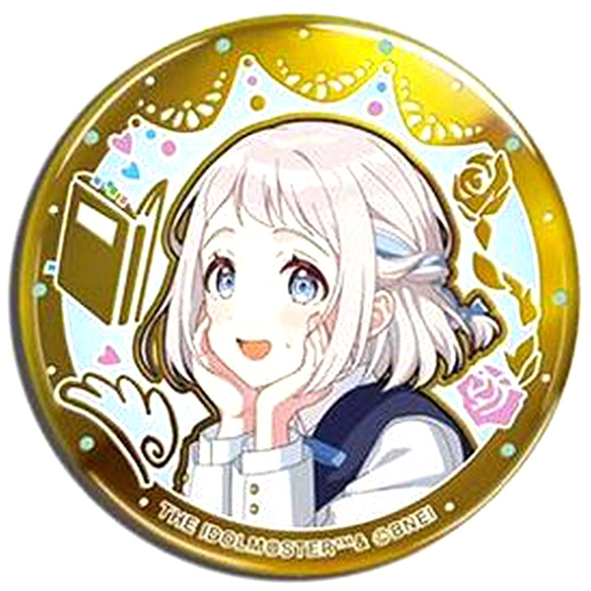 Lilja Katsuragi Hand-drawn Deco Style Design Gakuen Idolmaster Gold Button Vol.1 [USED]