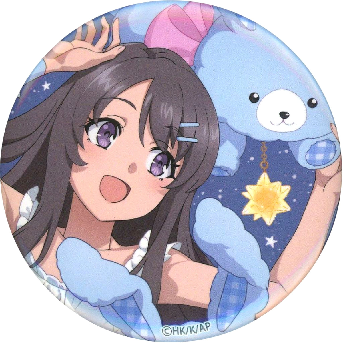Uzuki Hirokawa Close-up Rascal Does Not Dream of Santa Claus Button Happiness Can Badge BOX [USED]