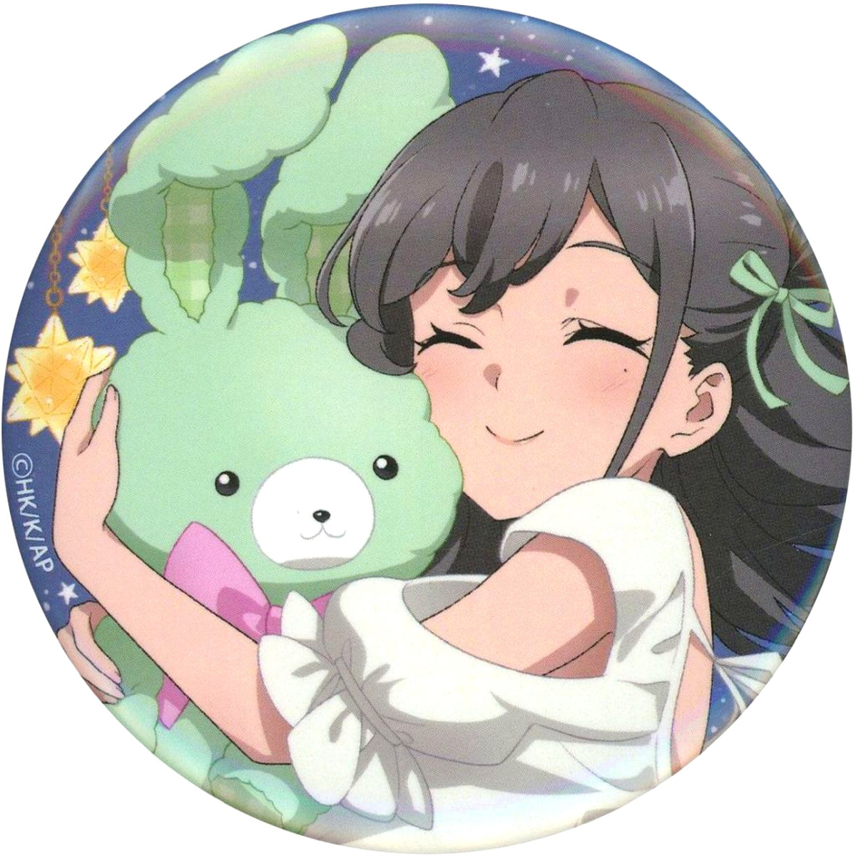 Miori Mito Close-up Rascal Does Not Dream of Santa Claus Button Happiness Can Badge BOX [USED]