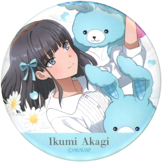 Ikumi Akagi Name at Bottom Rascal Does Not Dream of Santa Claus Button Happiness Can Badge BOX [USED]