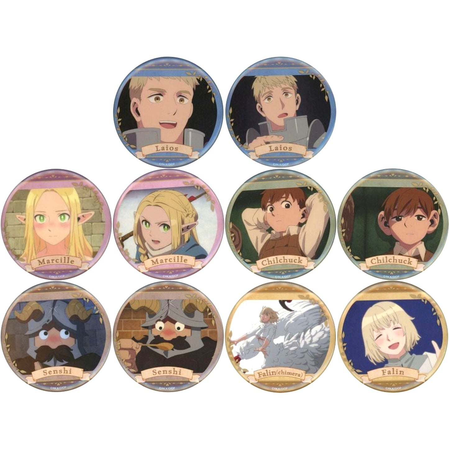 Set of 10 Delicious in Dungeon Lucky Button BOX [USED]