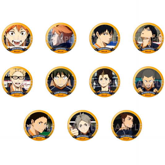 Set of 11 Haikyu!! Trading Button Karasuno Selection Vol. 2 [USED]