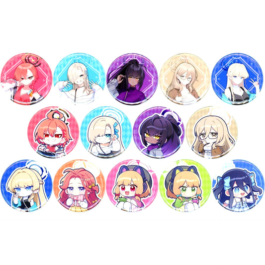 Set of 14 Blue Archive x SMILE BASE CAFE Autumn Code Random Button Autumn Outfit Ver. [USED]