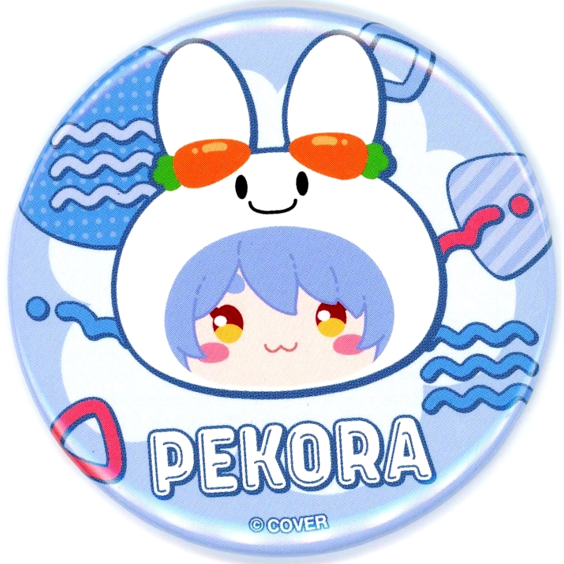 Usada Pekora Mascot Ver. hololive Virtual YouTuber Lovely Okaburi Mascot Series Vol.1 Button [USED]
