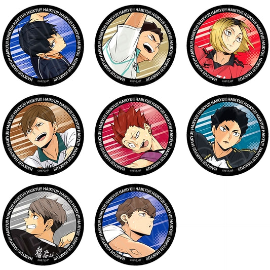 Set of 8 Haikyu!! Aurora Button B [USED]