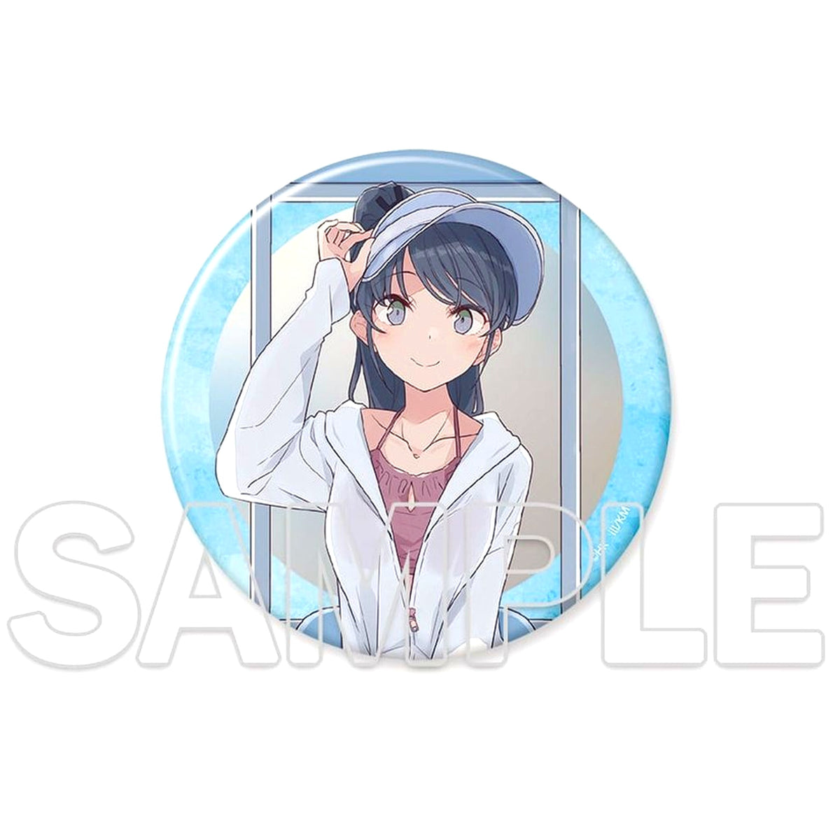Mai Sakurajima Rascal Does Not Dream of a Beach Queen + Big Glitter Button [USED]
