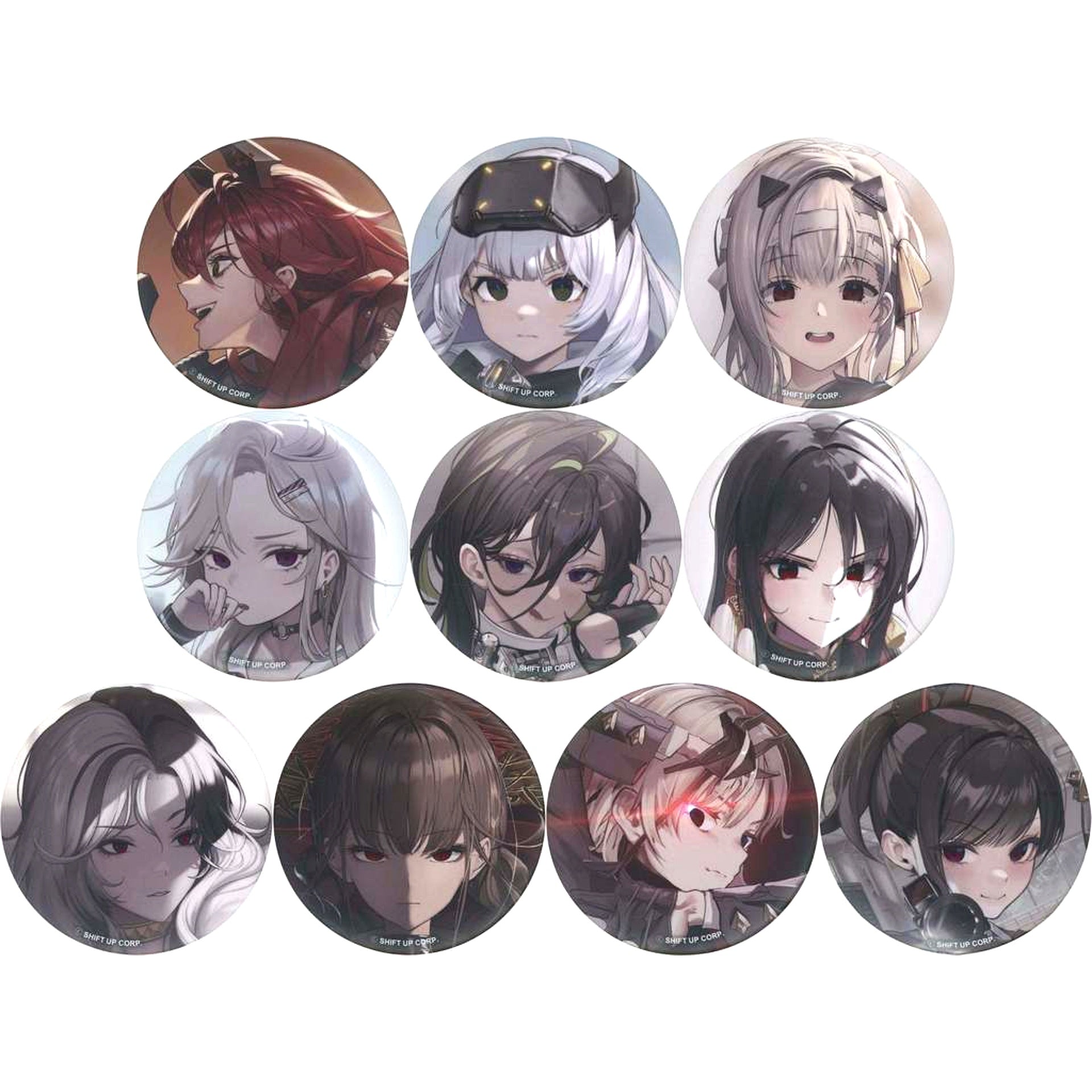 Set of 10 GODDESS OF VICTORY: NIKKE BURST COLLECTION Button Vol.4 [USED]