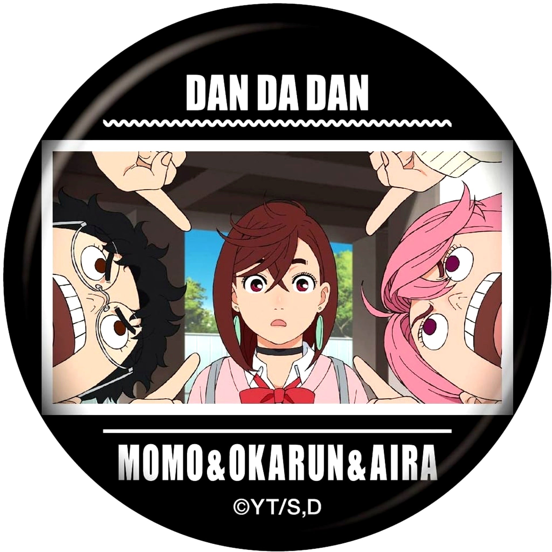 Dandadan Momo Okarun and Aira Trading Scene Button Vol.4 No.10 [USED]