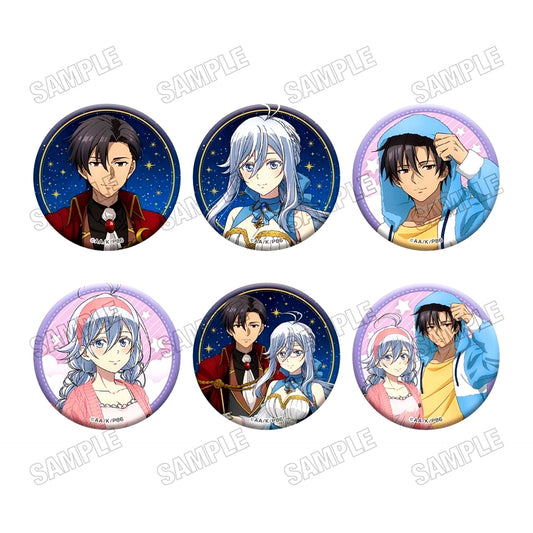 Set of 6 86 Eighty-Six Drawn Button Collection [USED]