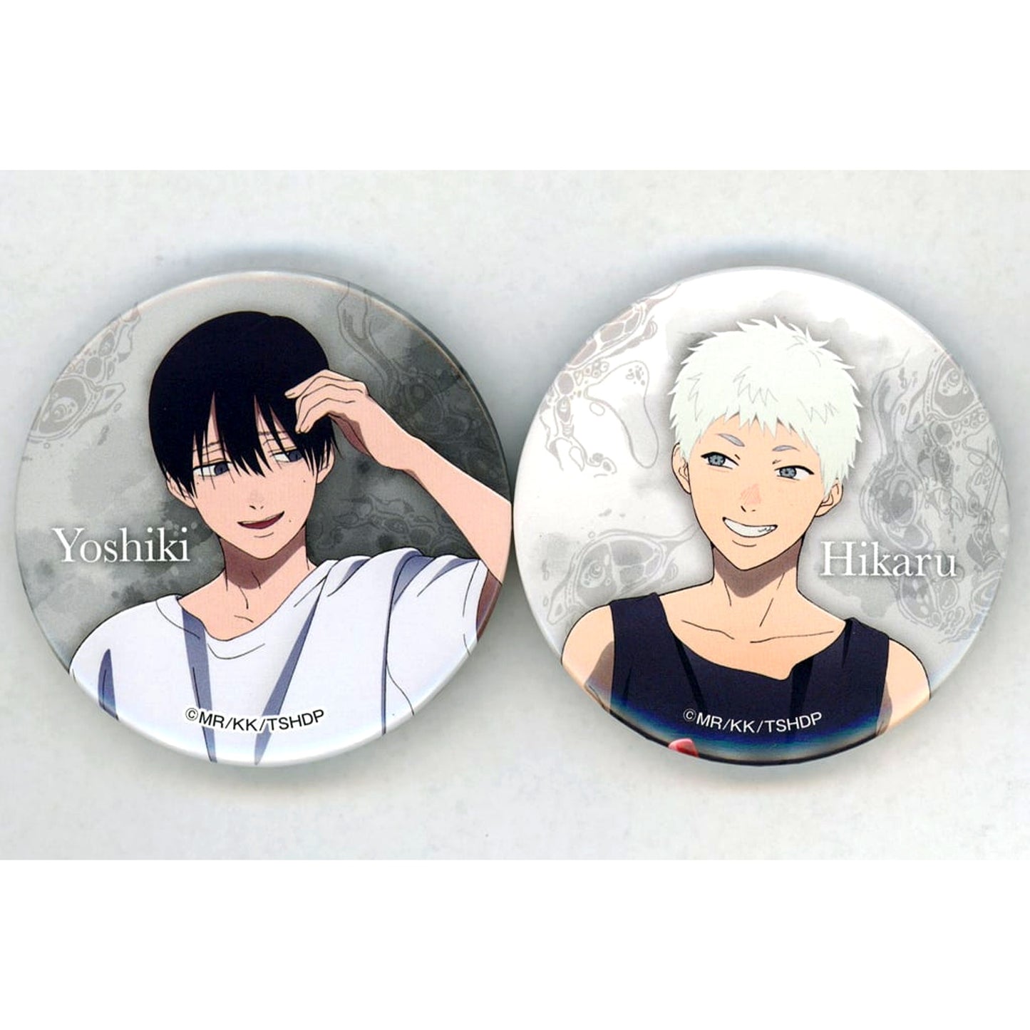 Set of 2 Yoshiki Tsujinaka & Hikaru The Summer Hikaru Died Button FamilyMart Limited [USED]
