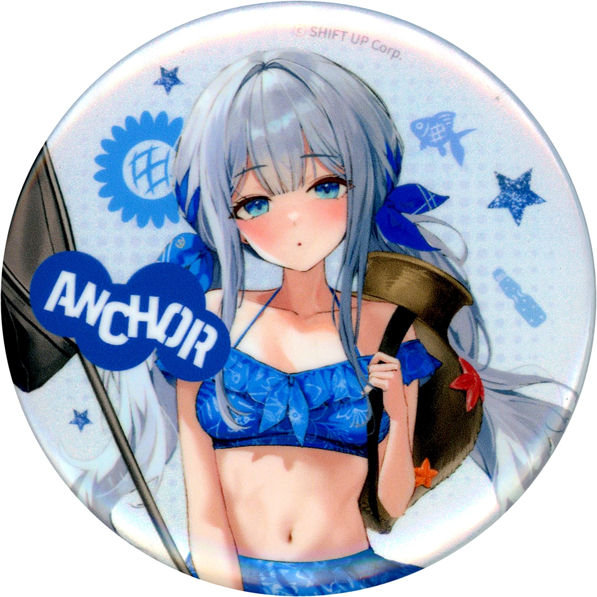 Anchor GODDESS OF VICTORY: NIKKE BIG Button B-05 Prize Kuji Colle GODDESS OF VICTORY: NIKKE Peaceful Summer Vacation in the Countryside [USED]