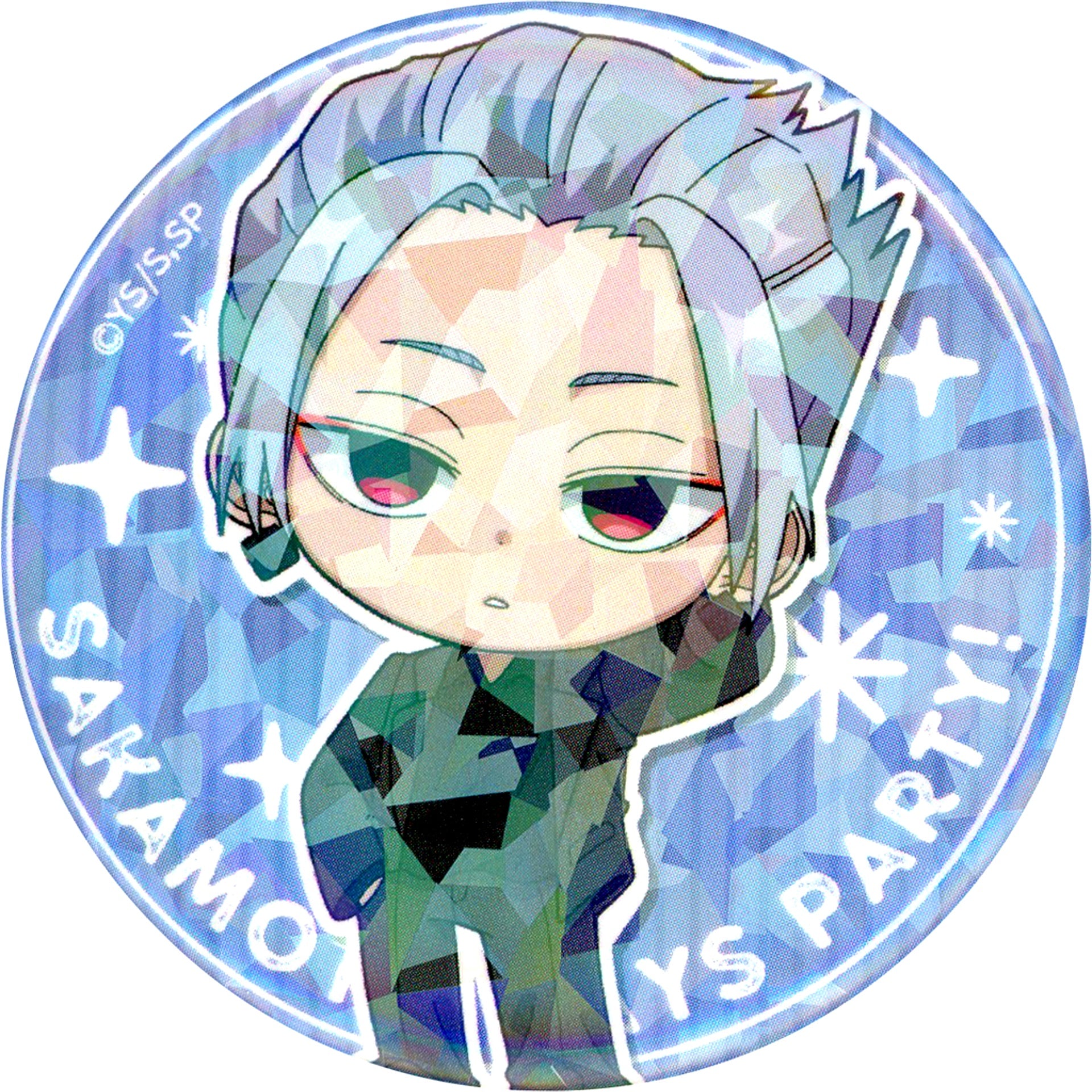 Gaku Sakamoto Days Trading Hologram Button PARTY Ver. [USED]