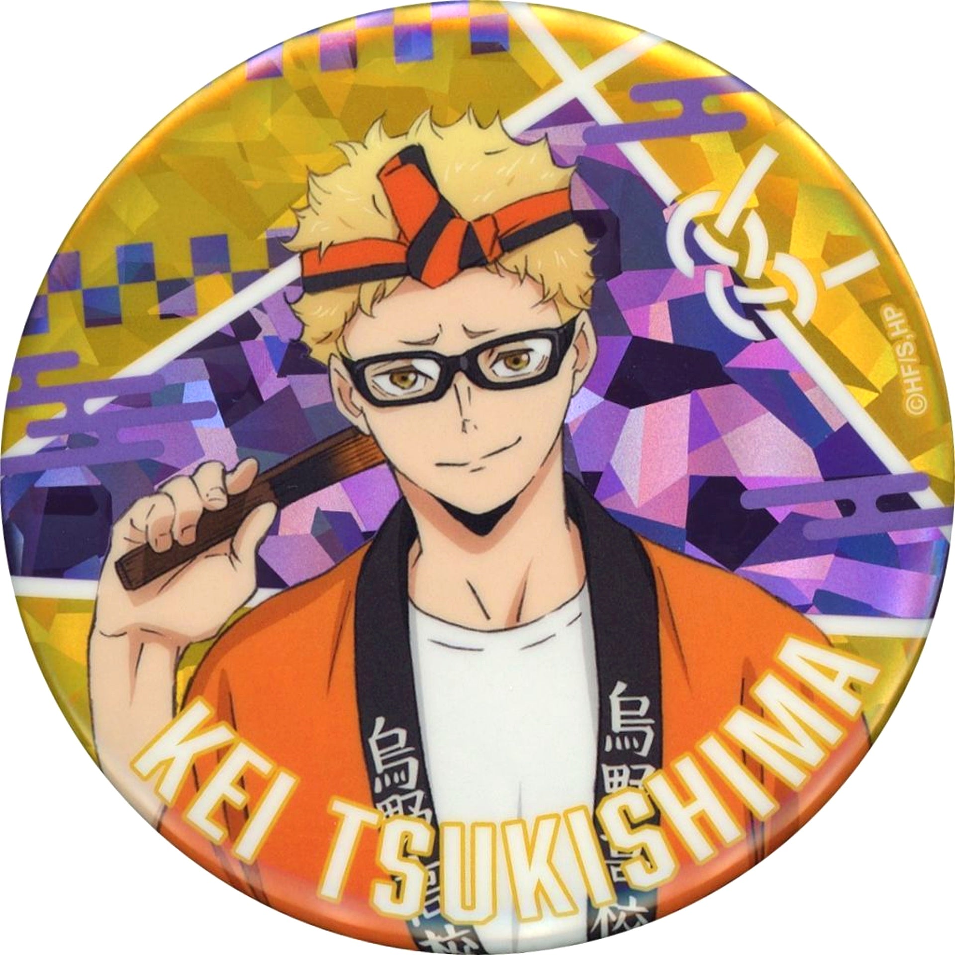 Kei Tsukishima Haikyu!! Week 2025 Holographic Button Sparrow Dance Ver. [USED]
