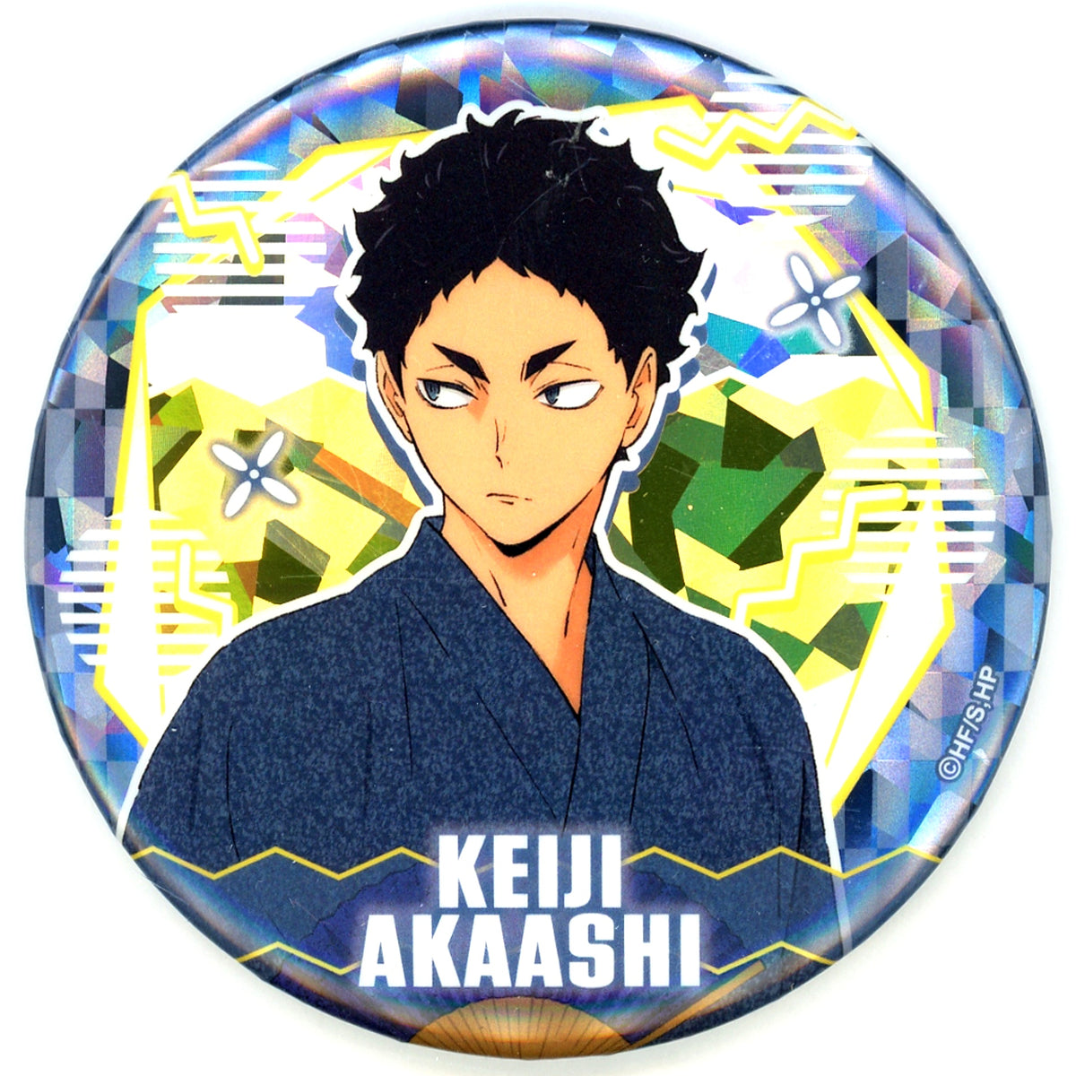 Keiji Akaashi Haikyu!! Week 2025 Holo Button Yukata Ver. Other Schools [USED]