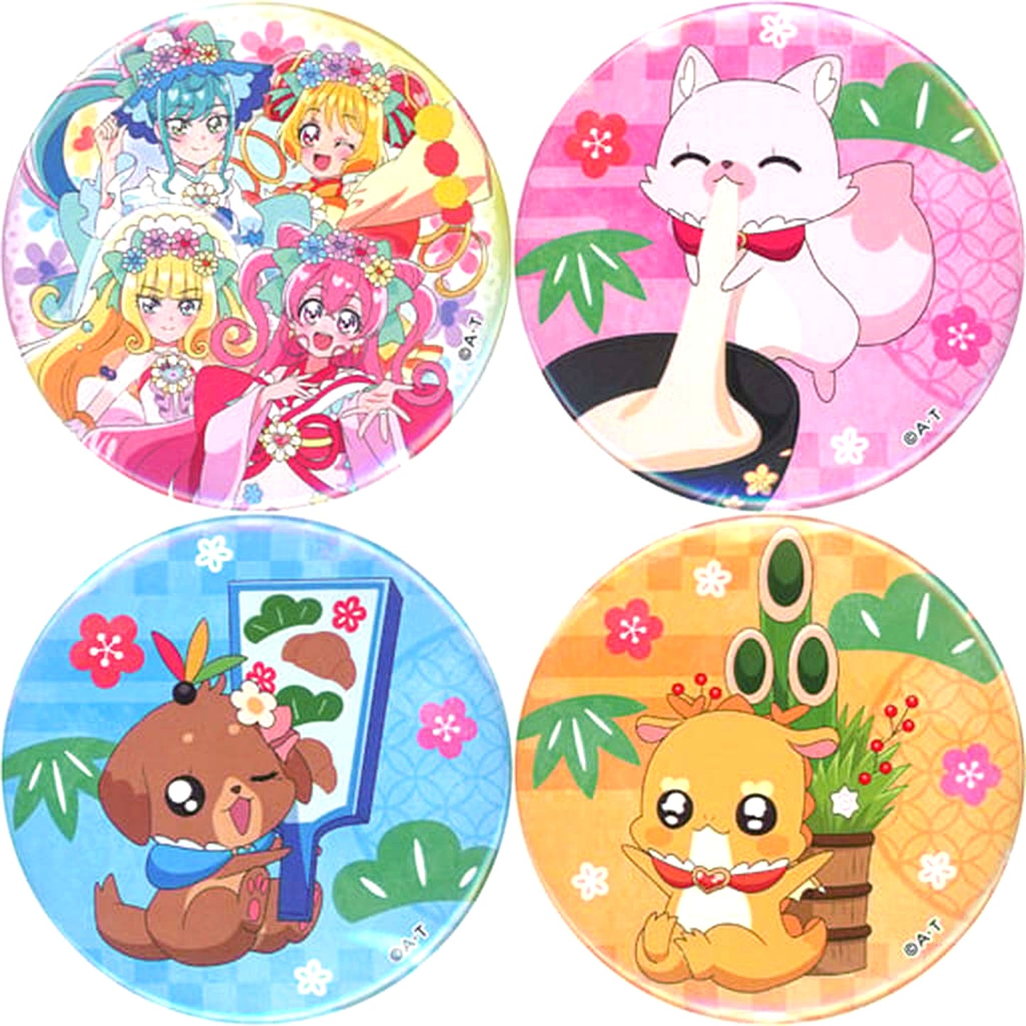 Single Item Group Badge Set of 4 Delicious Party Precure 2023 Pretty Bag -DX- [USED]