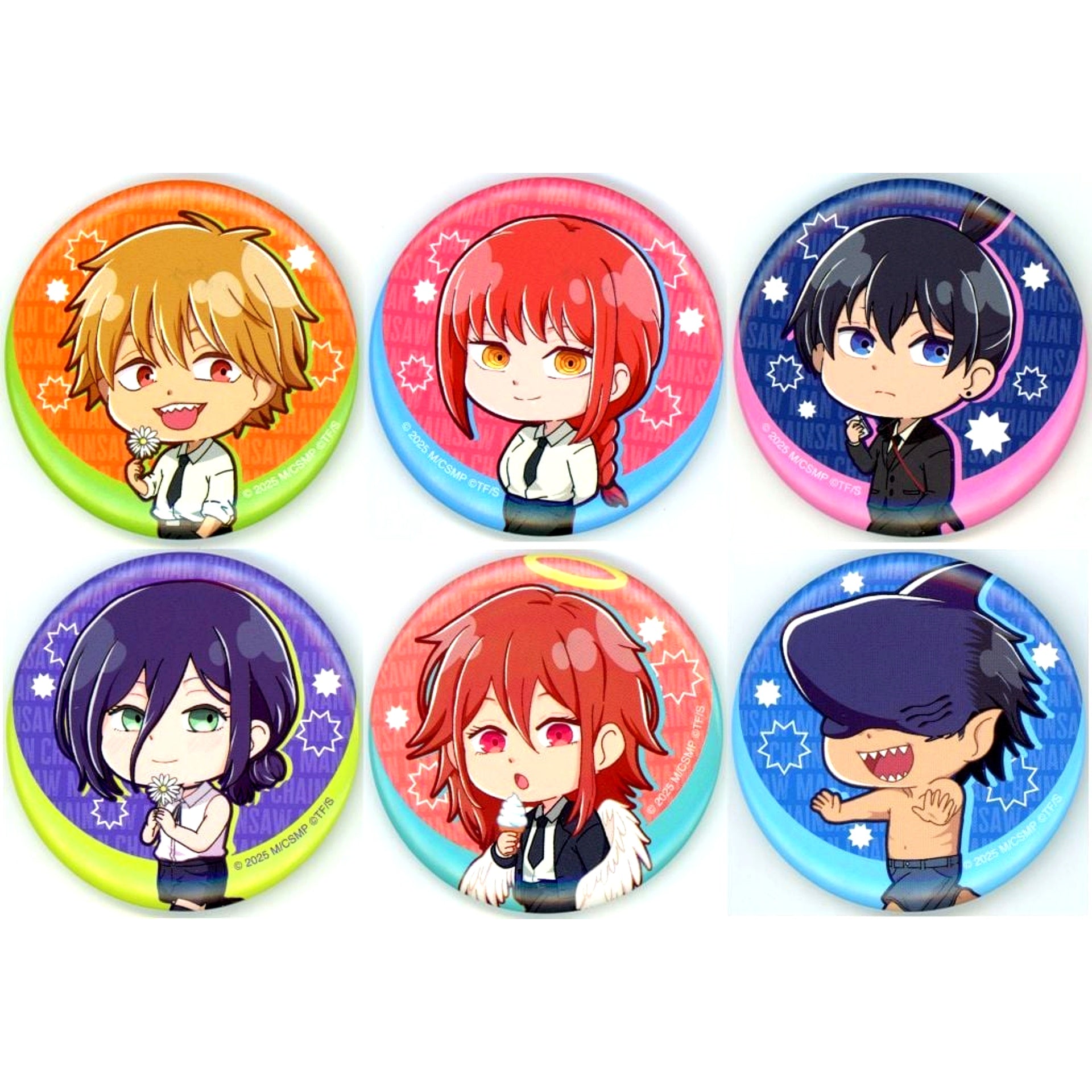 Set of 6 Chainsaw Man the Movie: Reze Arc Button Collection B Theater Goods [USED]