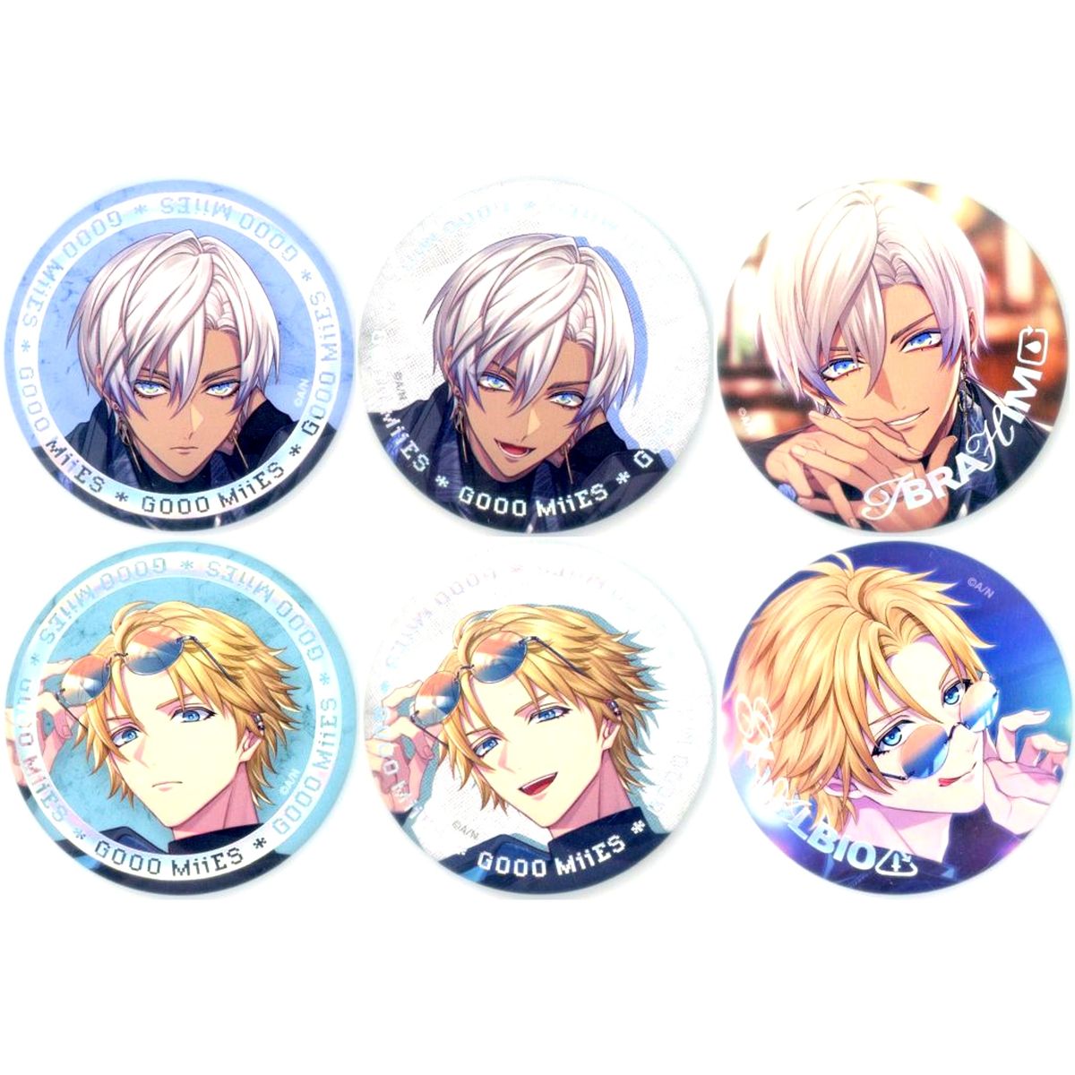 Set of 6 Virtual YouTuber Nijisanji GOOOMiiES Random Button [USED]
