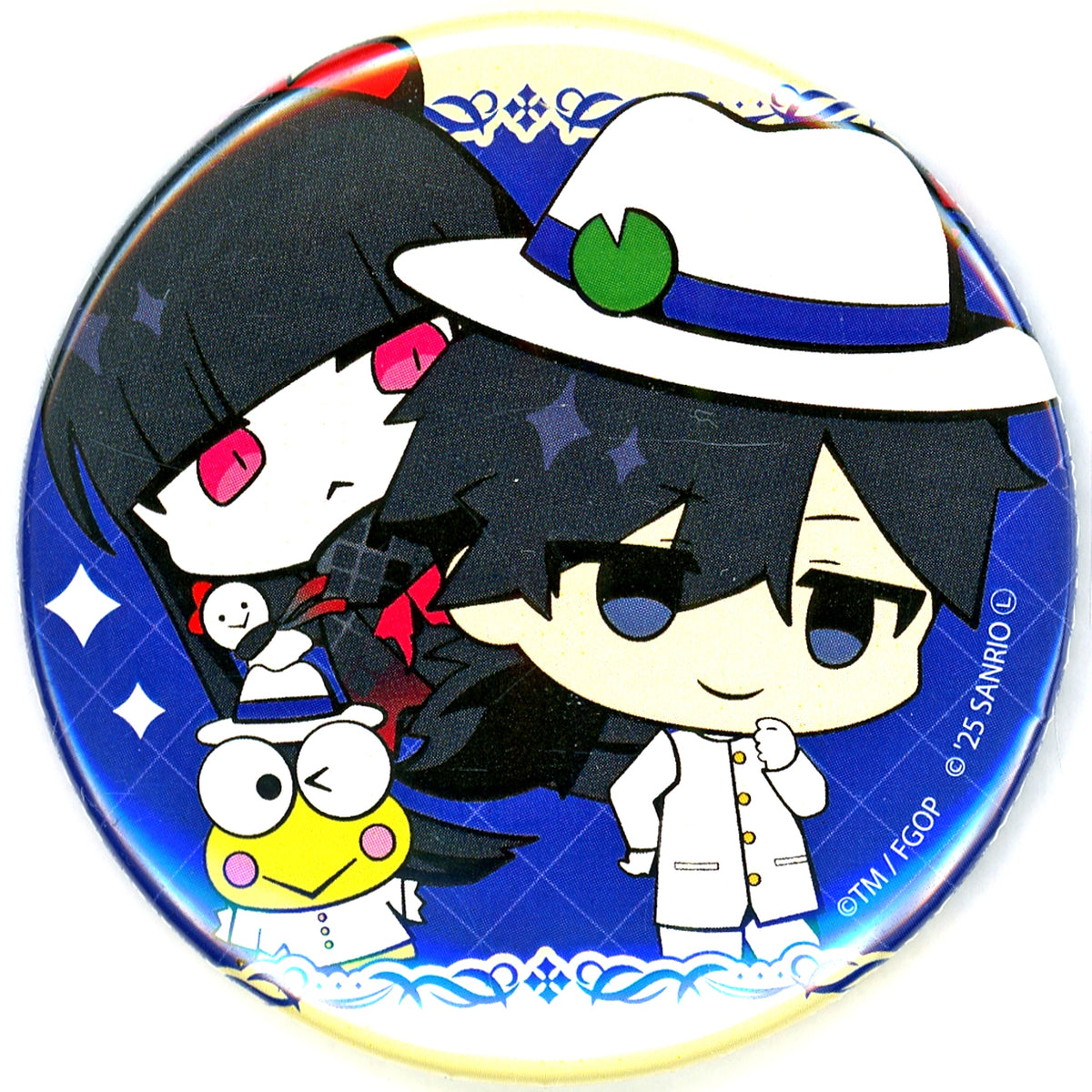 Rider Ryoma Sakamoto x Keroppi Fate/Grand Order x Sanrio Characters Button 03 Collabo Illustration [USED]