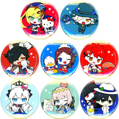 Set of 8 Fate/Grand Order x Sanrio Characters Button 03 Collabo Illustration [USED]