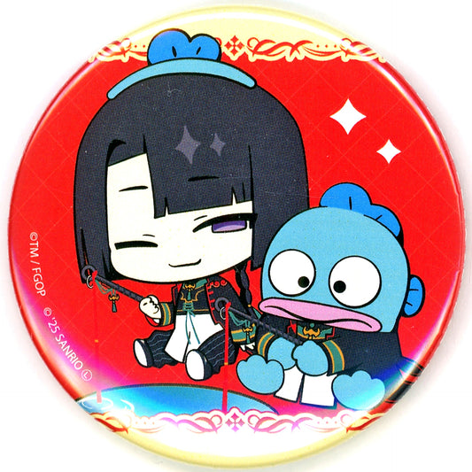 Rider Taigong Wang x Hangyodon Fate/Grand Order x Sanrio Characters Button 04 Collabo Illustration [USED]