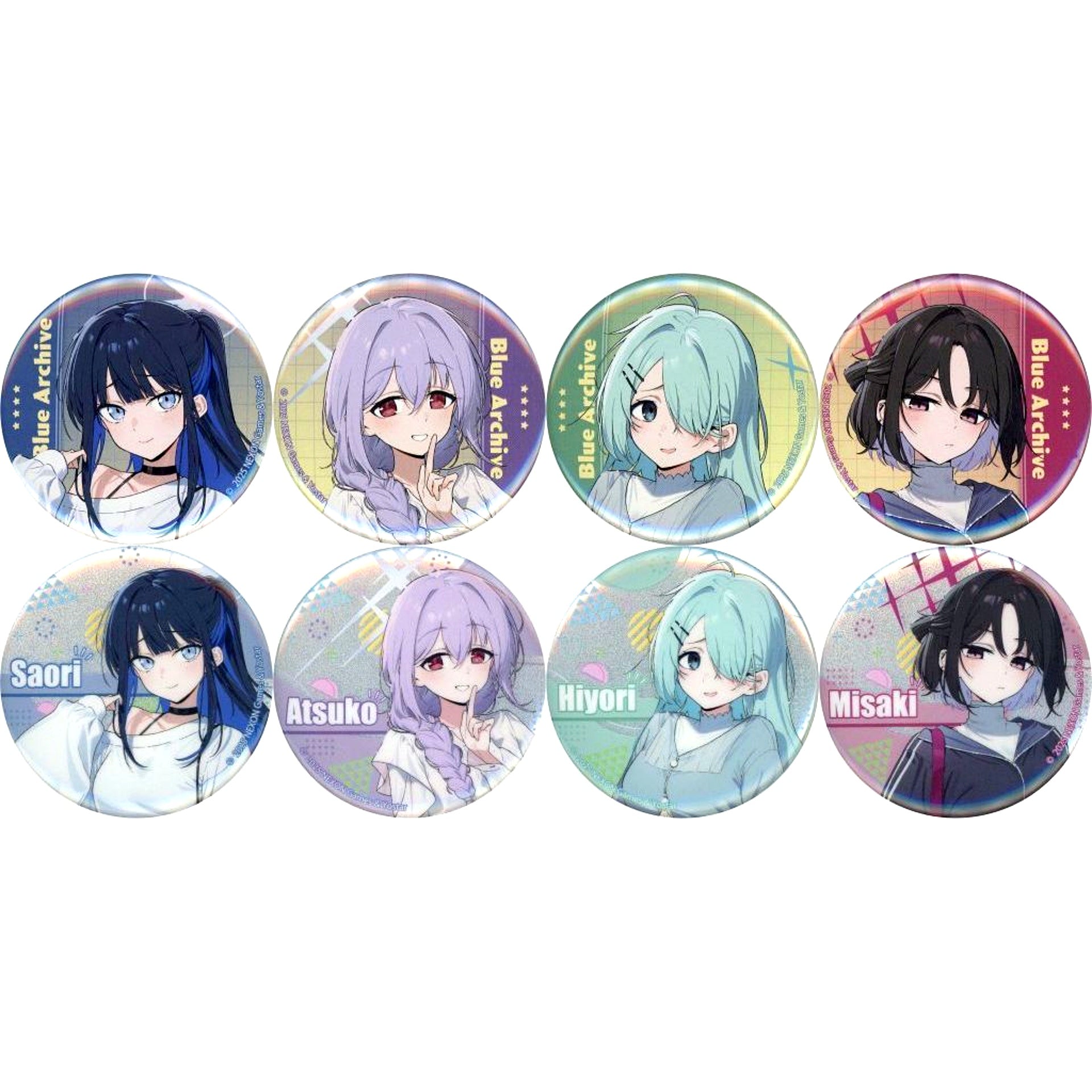 Set of 8 Blue Archive Button POP UP SHOP in DiverCity [USED]