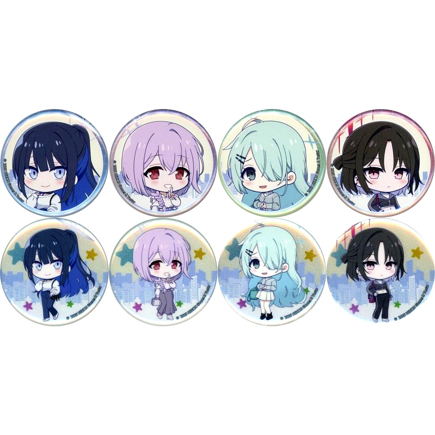 Set of 8 Blue Archive Deformed Ver. Button POP UP SHOP in DiverCity [USED]