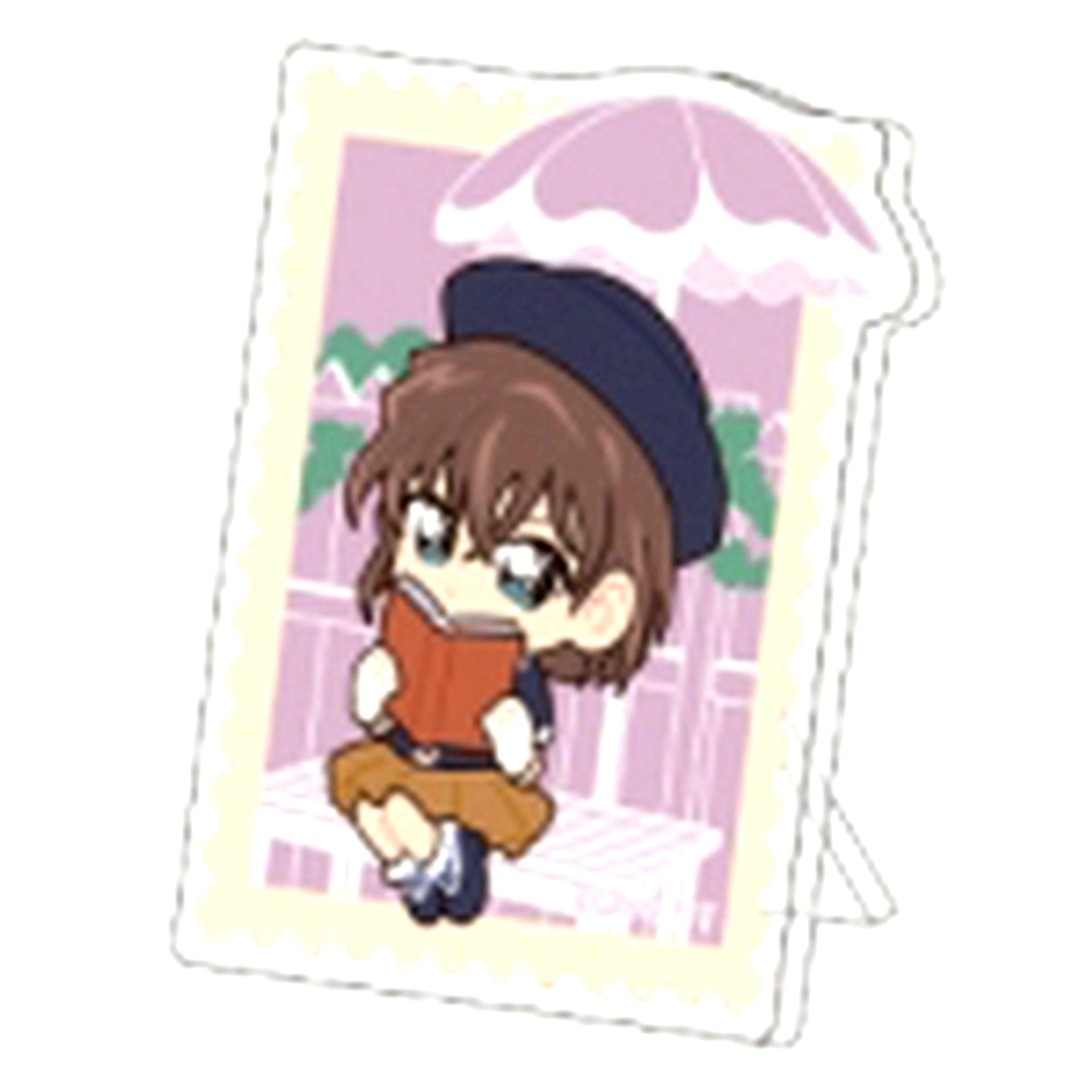 Ai Haibara Detective Conan Trading Acrylic Button Stand weekend holiday Deformed [USED]